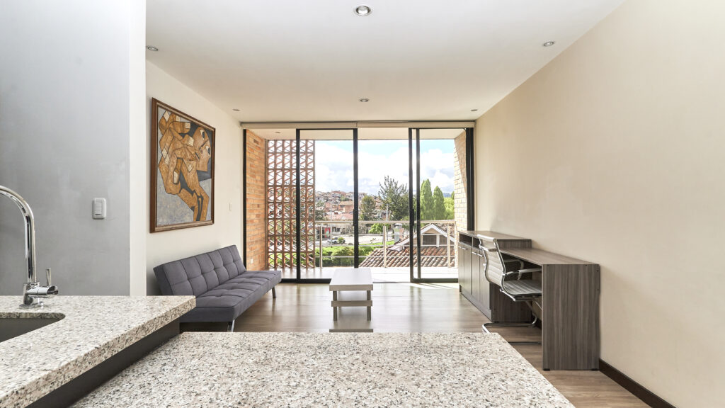 Habitación con balcón y vista espectacular